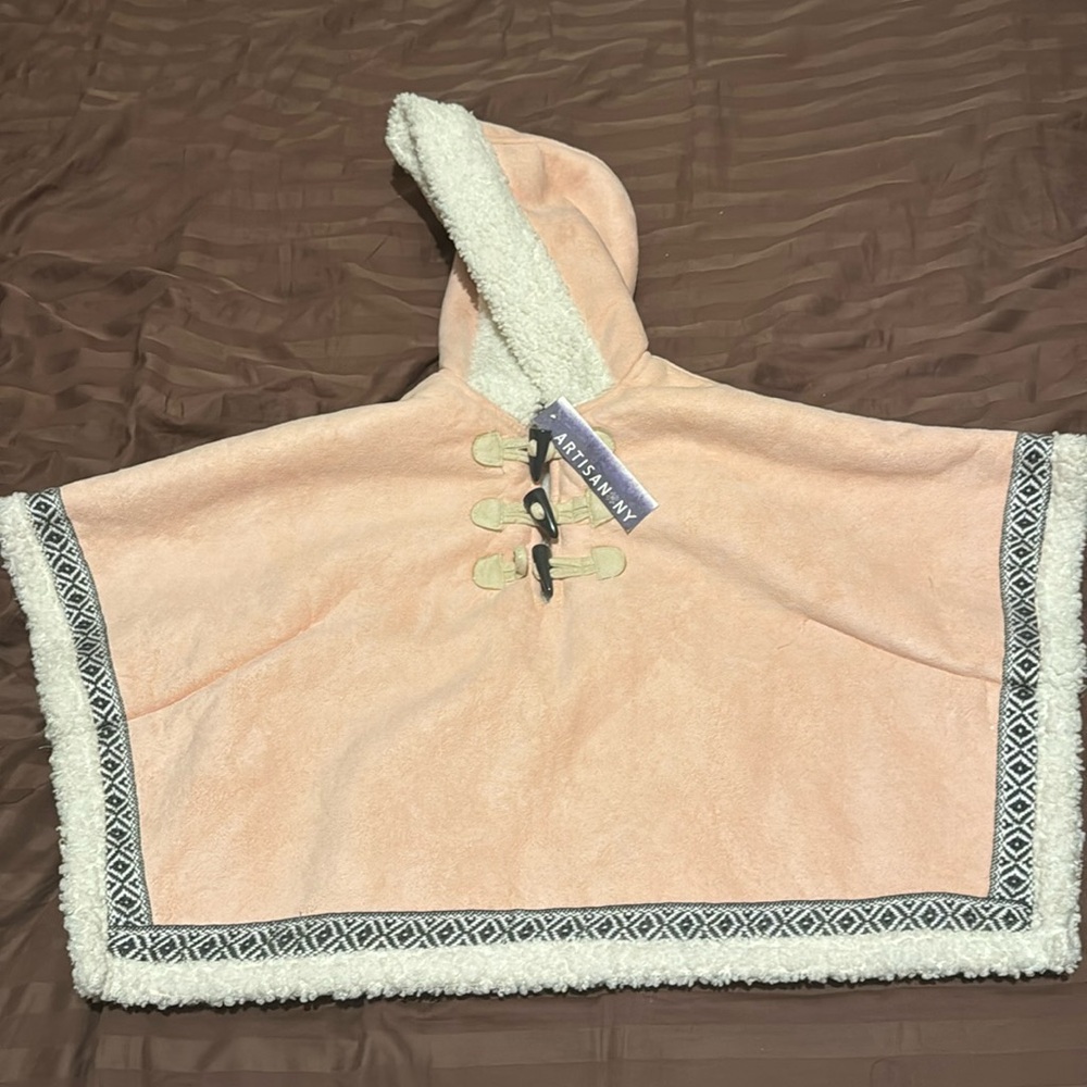 NWT Artisan NY 2T Super Cute Pink Poncho